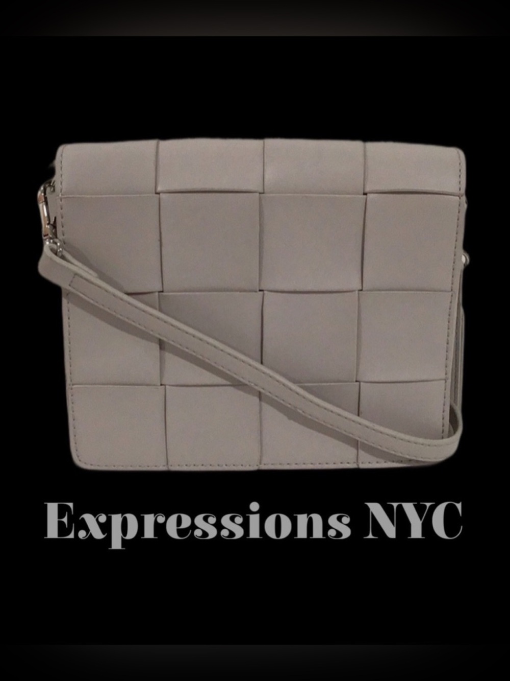 EXPRESSIONS NYC Woven Flap Crossbody